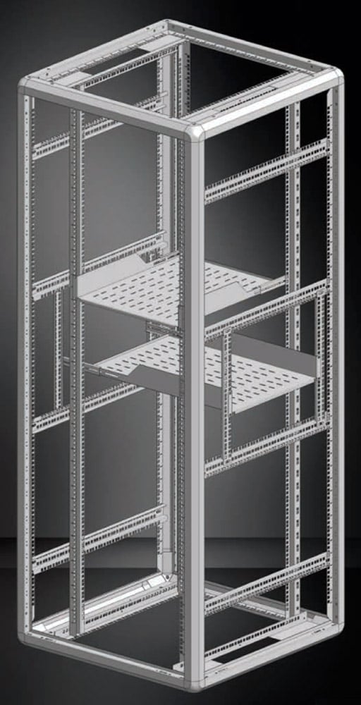 Vertical Support Bar for Rack Cabinets 19" Evolution Series - Techly Professional I-CASE RAIL-EVV