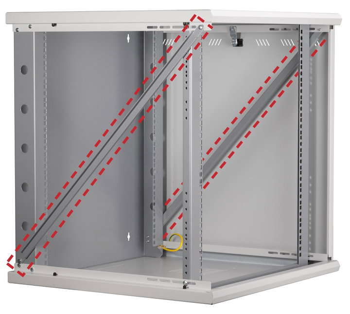 Coppia Barre di Rinforzo per Armadio Rack 22U P 600 mm - Techly Professional I-CASE RAIL-EW22