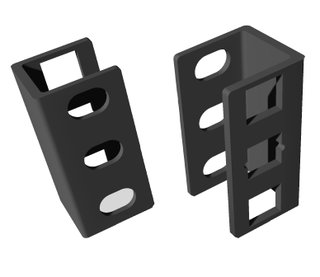 Coppia di Adattatori di Profondità Guide per Rack 1U - Techly Professional I-CASE RAIL-EXTEND
