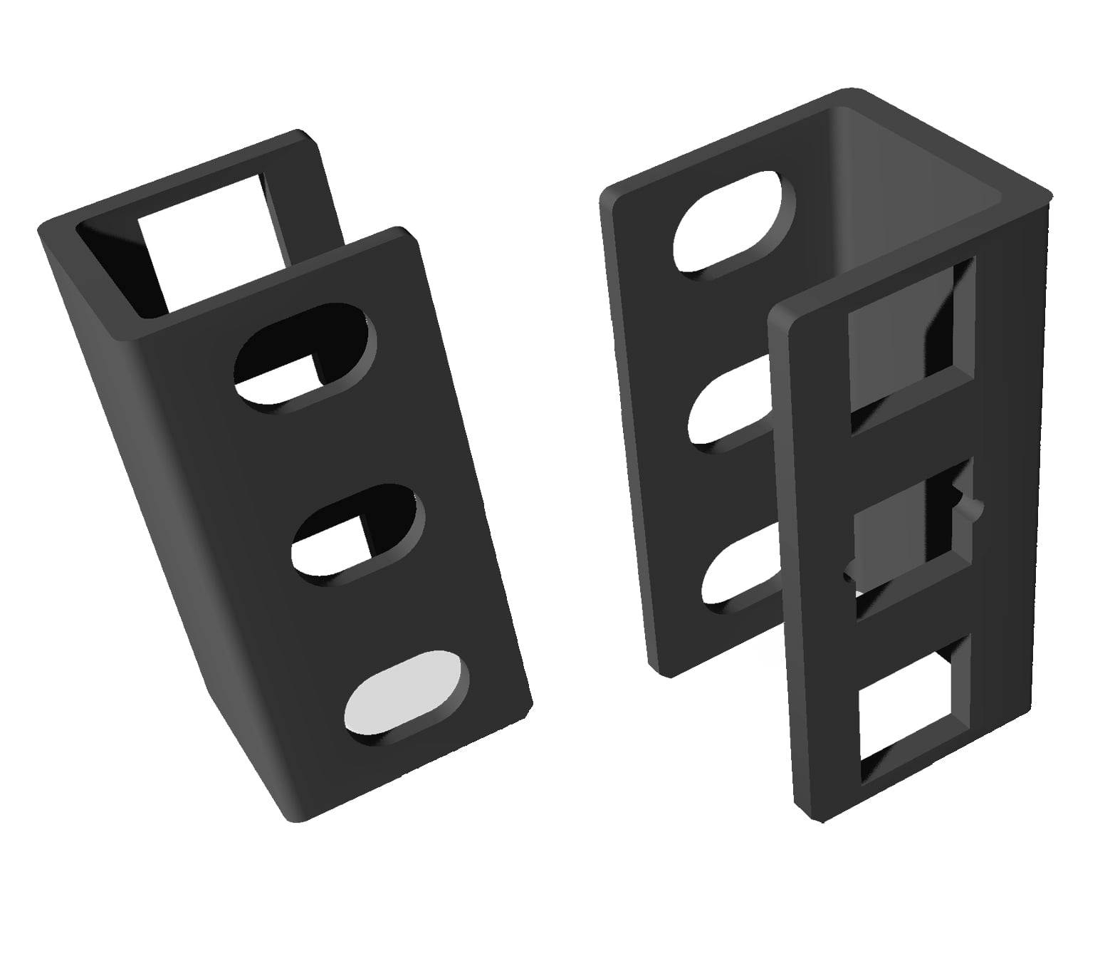Pair of Depth Adapters for Rack Rails 1U - Techly Professional I-CASE RAIL-EXTEND