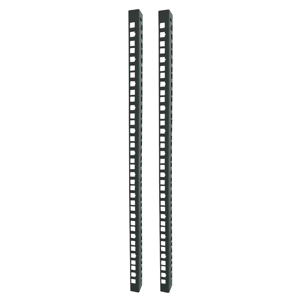 Coppia di Staffe Montanti Supplementari per Armadi Flat Pack 12 Unità - Techly Professional I-CASE RAIL-FP612