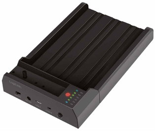 External duplication box USB 3.2 Gen 2 Dual Bay Quickport One-Key Offline Clone Portable - Logilink I-CASE SATA57