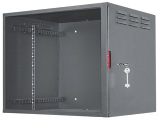 Armadio Rack 19" a Muro 6U con Serratura di Sicurezza Nero - Intellinet I-CASE SC-0645-BK