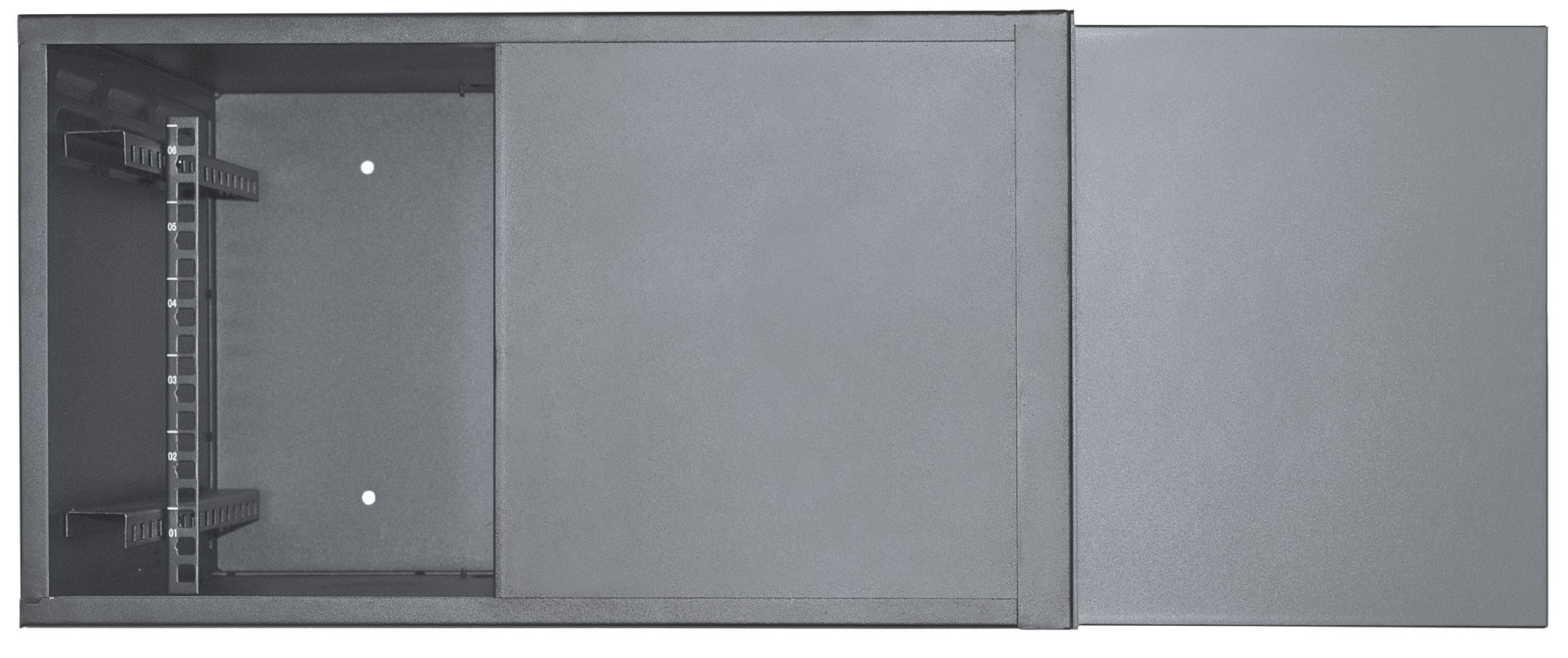 Armadio Rack 19'' a muro 6unità con serratura di sicurezza - Intellinet I-CASE SC-0645-BK