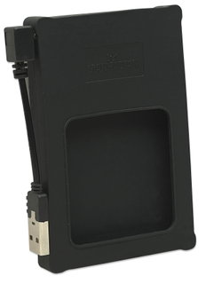 External enclosure 2.5" SATA USB 2.0 Black Silicone - Manhattan I-CASE SIL-25BK