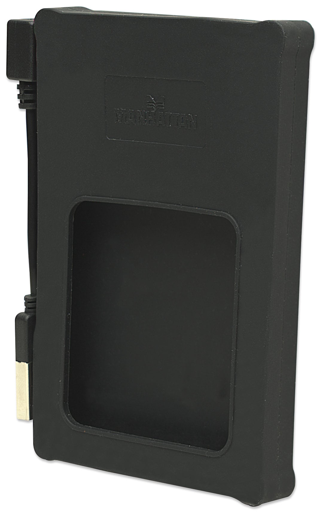 Box esterno 2.5'' SATA USB2.0 Silicone Nero - Manhattan I-CASE SIL-25BK