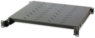 Mensola per Rack 19" Estraibile 1U 415mm Nero RAL9004 - Intellinet I-CASE SLIDE-350BX