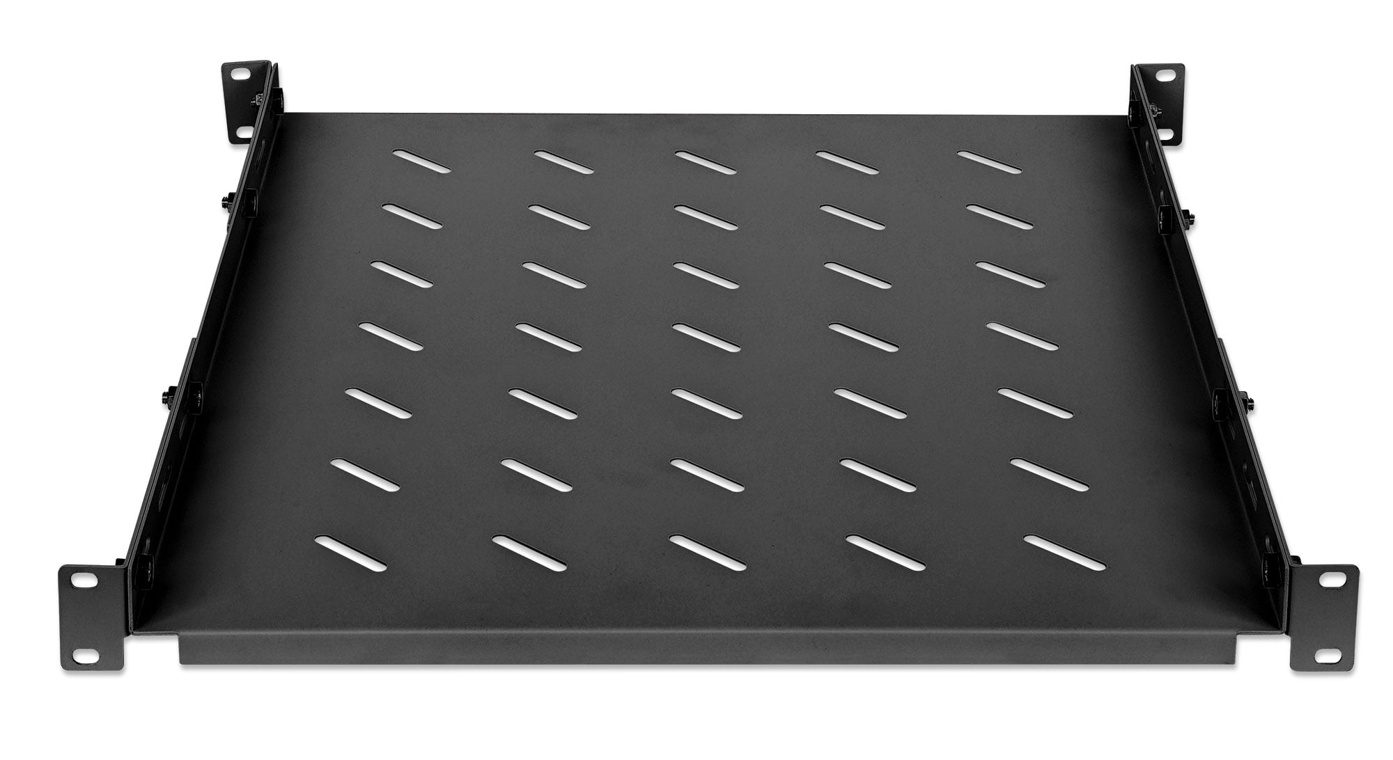 Mensola 19'' fissa con Profondità Regolabile da 550 a 750 mm 1U Nero - Intellinet I-CASE SLIDE-550BI