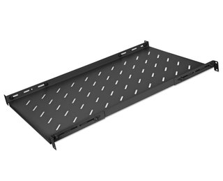 Mensola 19" fissa profondità regolabile 750-950mm 1U nero - Intellinet I-CASE SLIDE-750BI