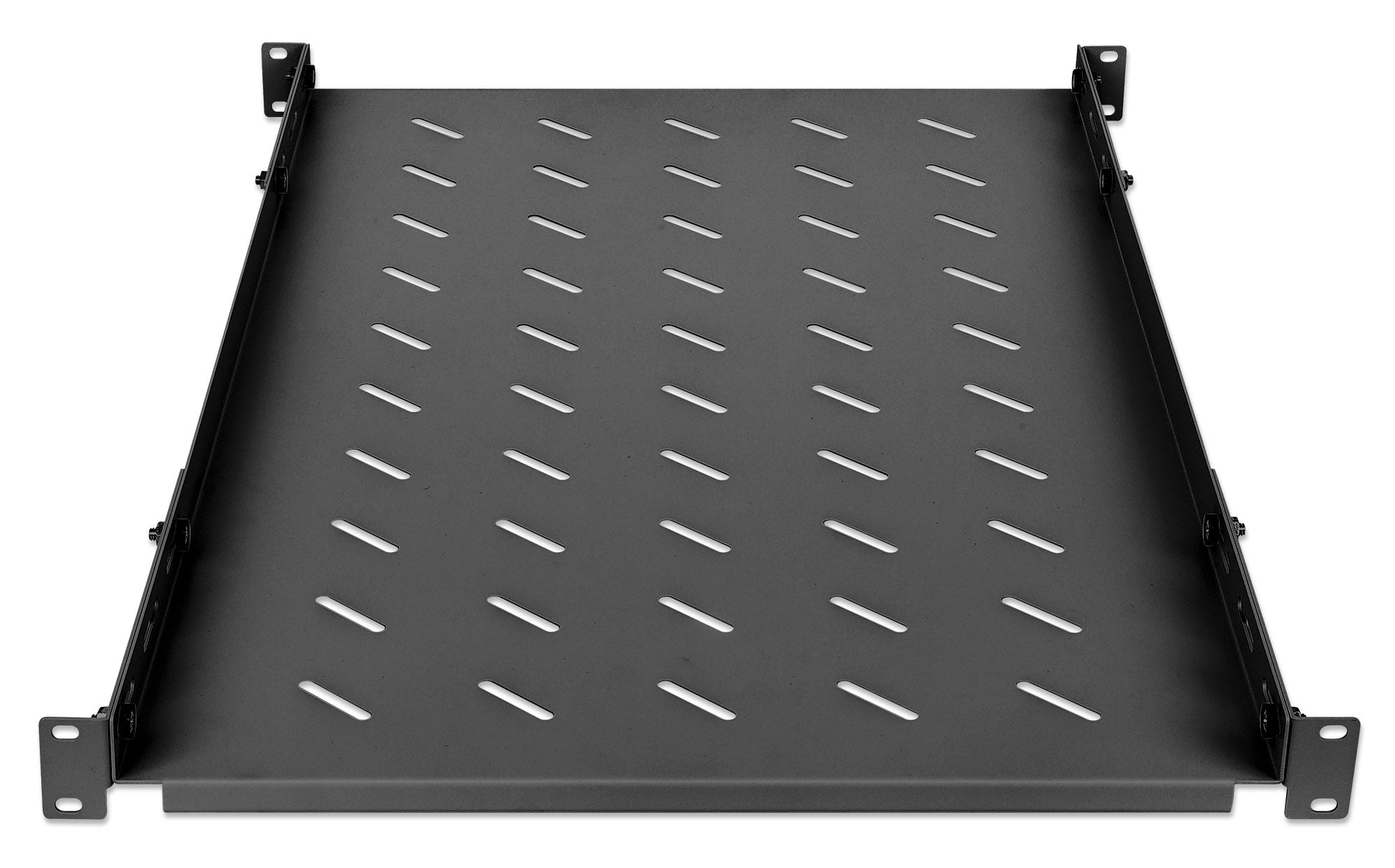 Mensola 19'' fissa con Profondità Regolabile da 750 a 950 mm 1U Nero - Intellinet I-CASE SLIDE-750BI