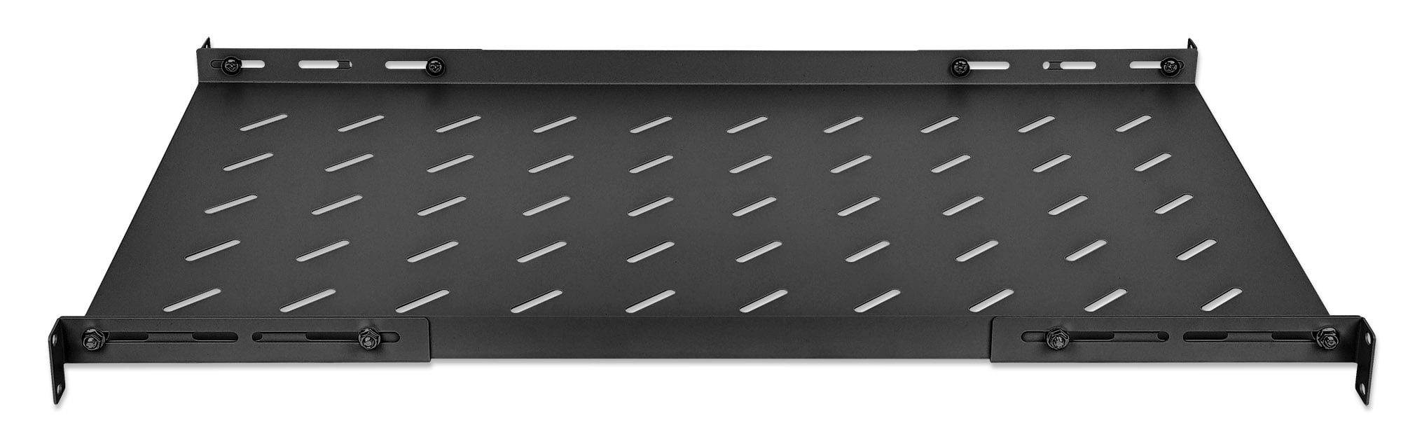 Mensola 19'' fissa con Profondità Regolabile da 750 a 950 mm 1U Nero - Intellinet I-CASE SLIDE-750BI