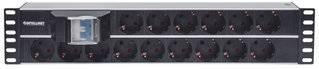 Multipresa 15 Posti da Rack 19" 2U Spina Schuko Angolata - Intellinet I-CASE STRIP-115SH