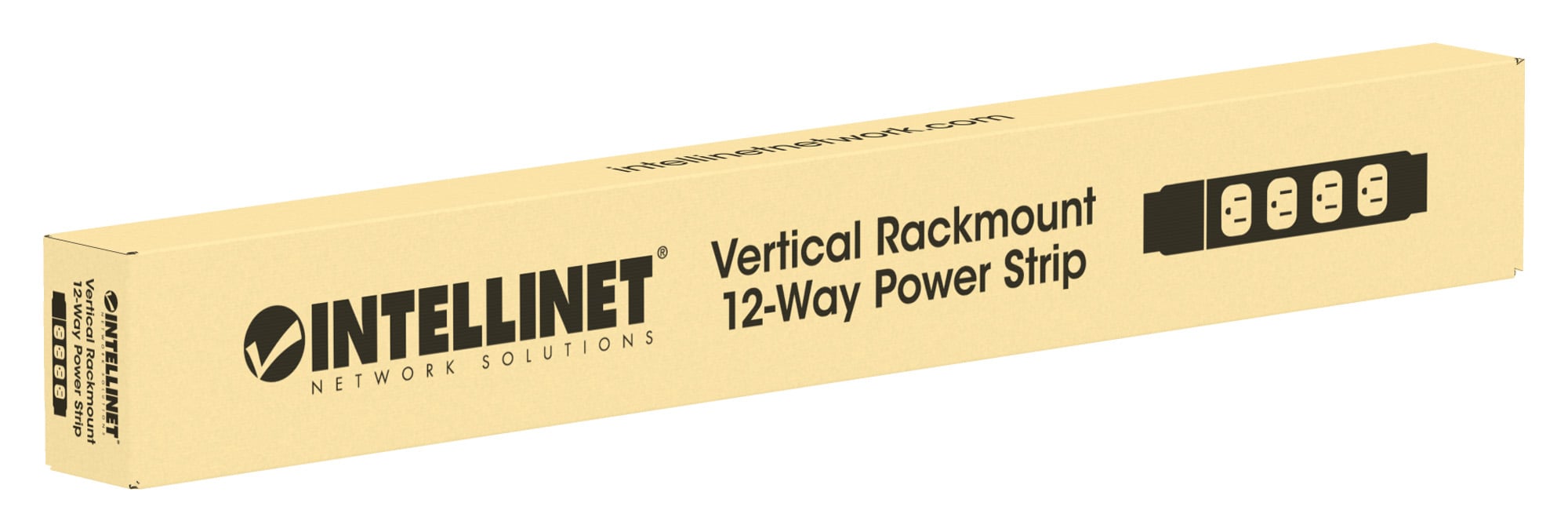Multipresa Verticale per Rack 12 Posti Spina Schuko Angolata - Intellinet I-CASE STRIP-12SHI