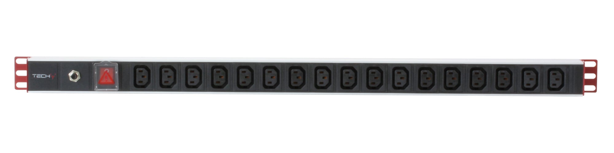 Multipresa Verticale 17 Posti C13 Spina Schuko Angolata - Techly Professional I-CASE STRIP-1713BT