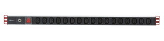 Multipresa Verticale 17 Posti C13 Spina Schuko Angolata - Techly Professional I-CASE STRIP-1713BT