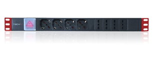 Rack power strip 8 positions 19" with switch Italian plug 1U - Techly Professional I-CASE STRIP-44