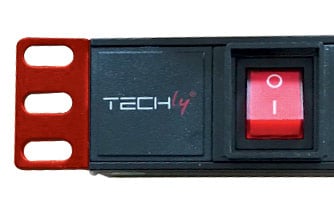 Rack power strip 8 positions 19" with switch Italian plug 1U - Techly Professional I-CASE STRIP-44