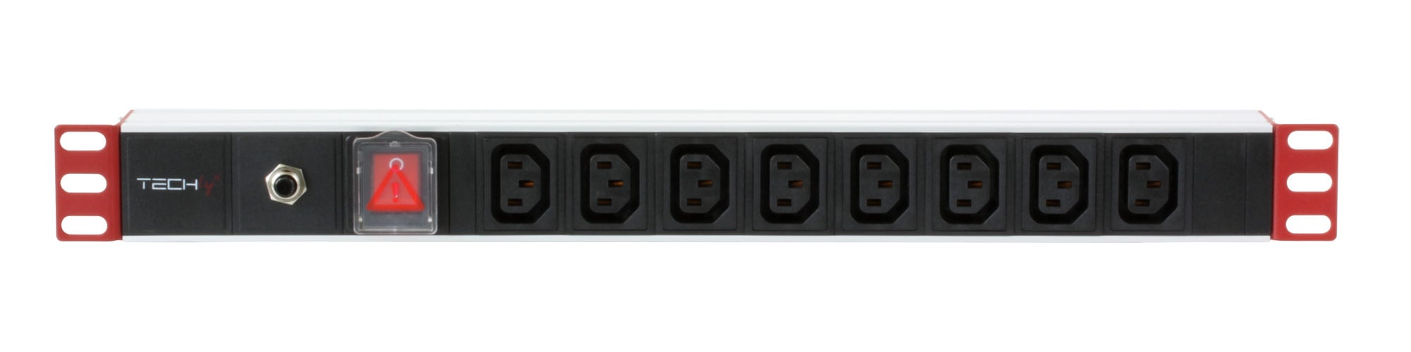 Multipresa 8 Posti da Rack 19'' Spina Schuko Angolata 1U - Techly Professional I-CASE STRIP-813T