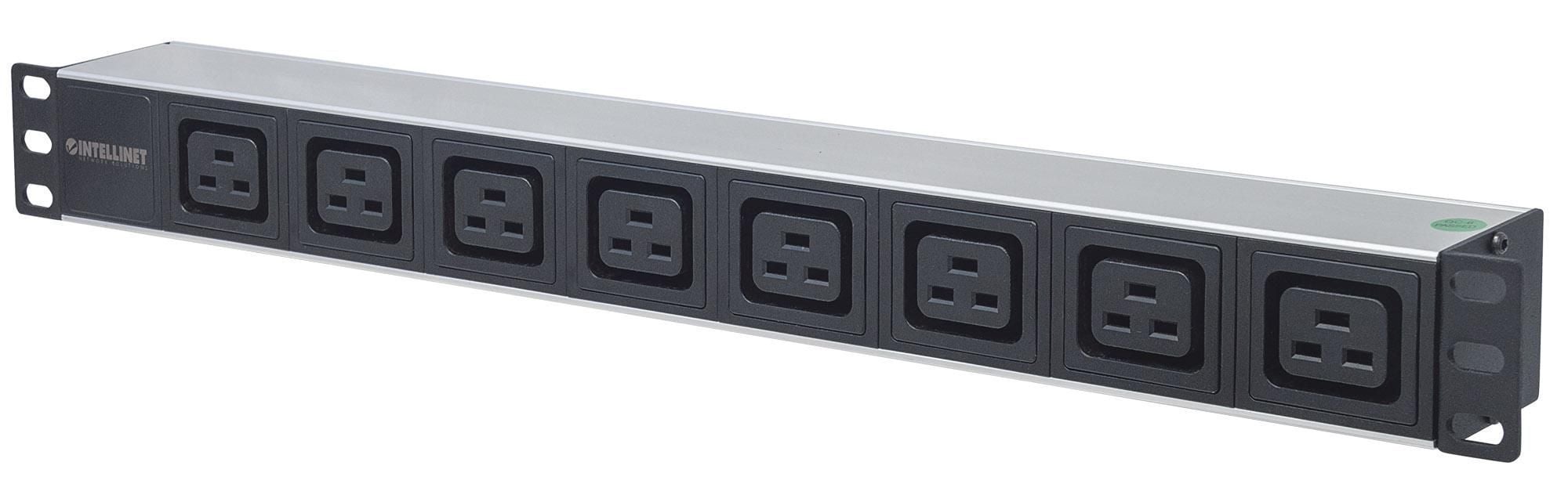 Multipresa montaggio a rack 19'' 1U 8 uscite C19 Spina Italiana - Intellinet I-CASE STRIP-819