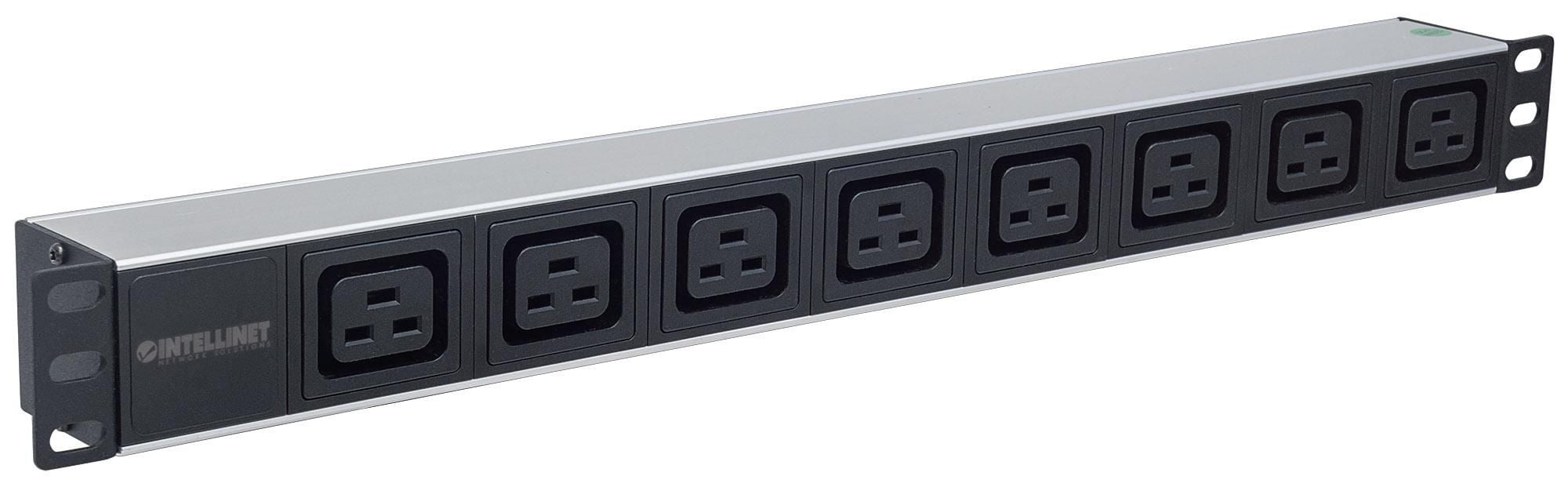 Multipresa montaggio a rack 19'' 1U 8 uscite C19 Spina Italiana - Intellinet I-CASE STRIP-819