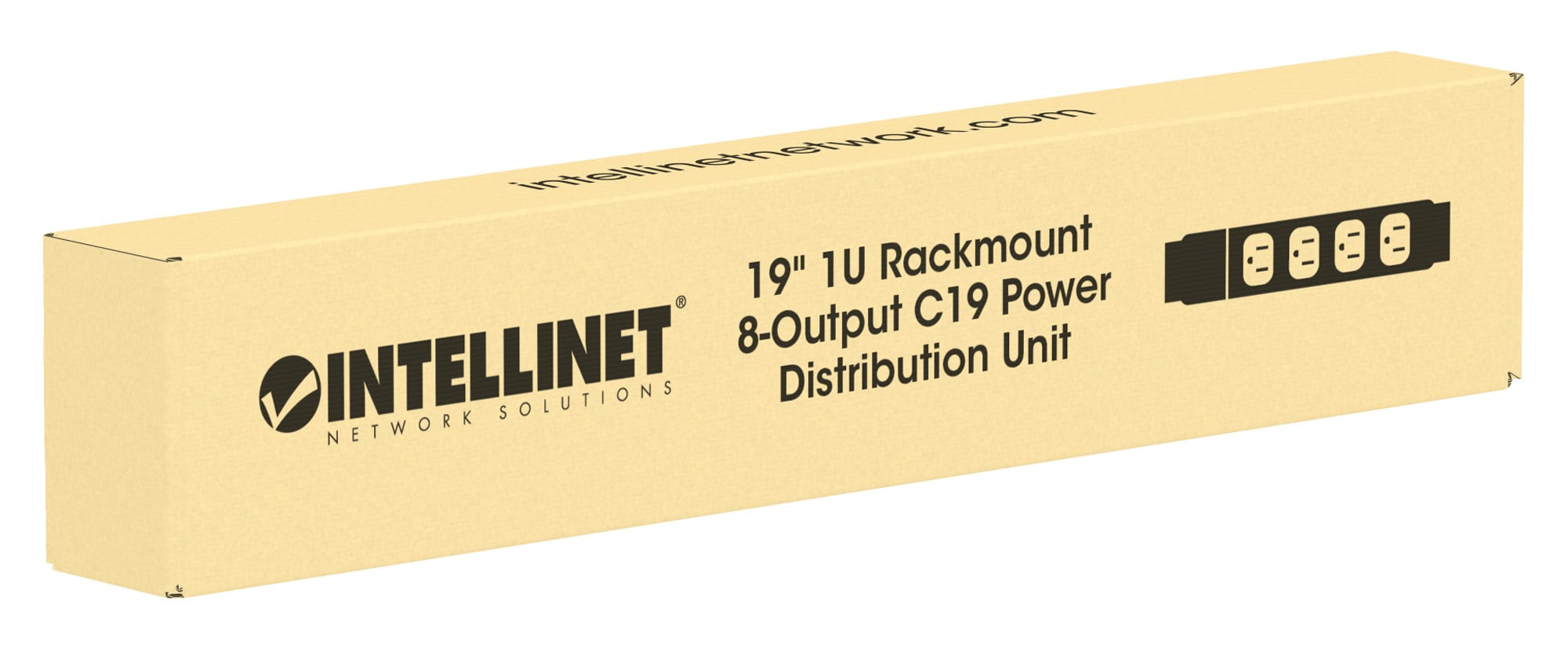 Multipresa montaggio a rack 19'' 1U 8 uscite C19 Spina Italiana - Intellinet I-CASE STRIP-819