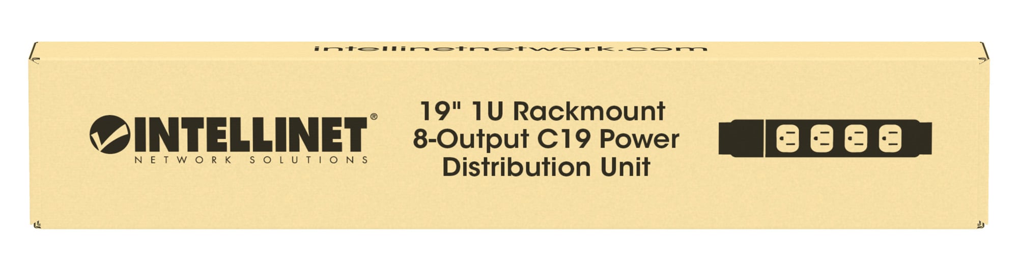 Multipresa montaggio a rack 19'' 1U 8 uscite C19 Spina Italiana - Intellinet I-CASE STRIP-819