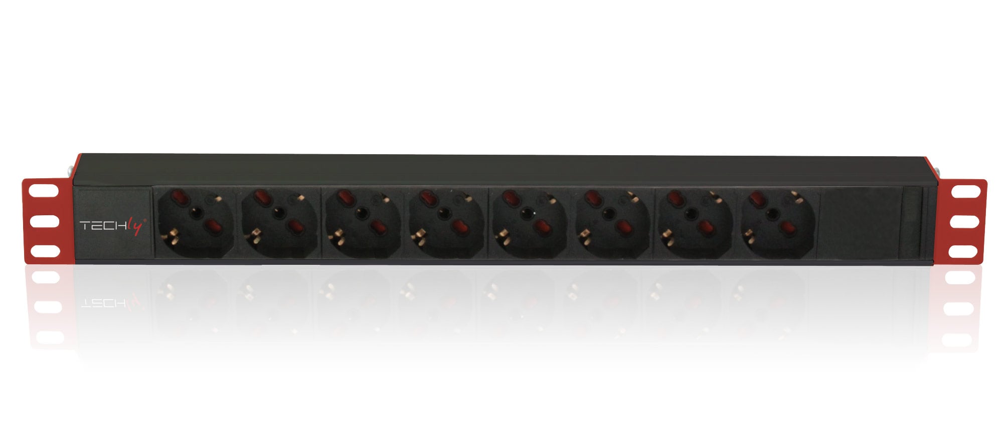 Multipresa 8 Posti da Rack 19'' Connettore C14 1U - Techly Professional I-CASE STRIP-81V2