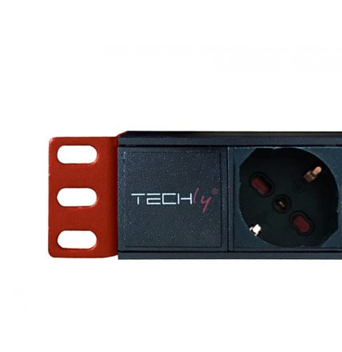 Multipresa 8 Posti da Rack 19'' Connettore C14 1U - Techly Professional I-CASE STRIP-81V2
