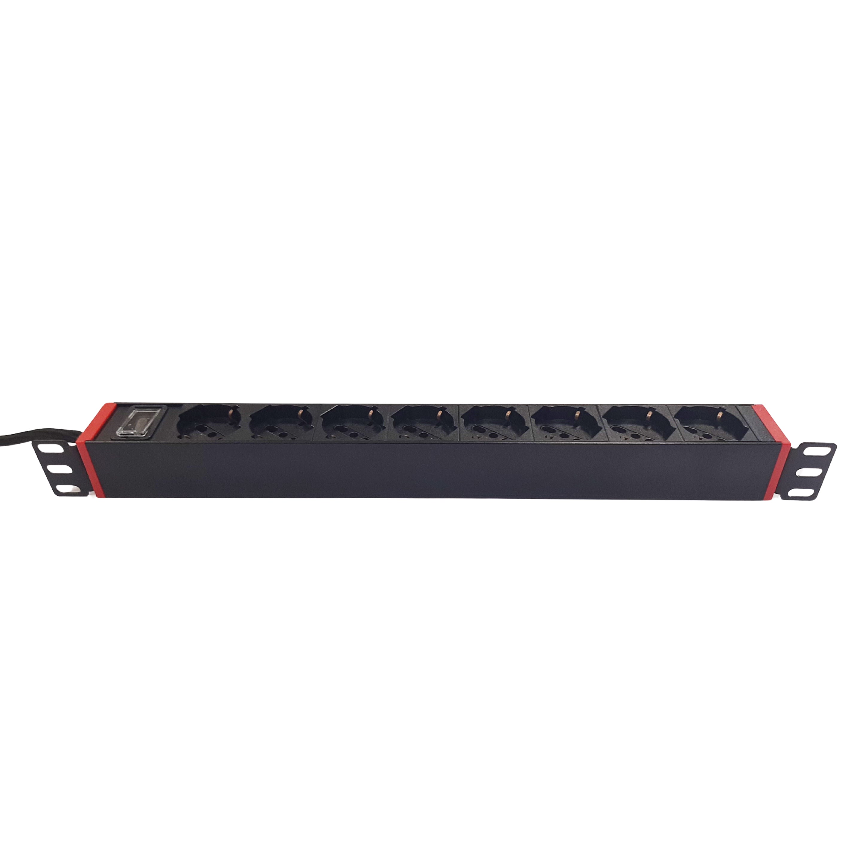 Multipresa 8 Posti da Rack 19'' con Staffe Ruotabili a 360° VDE 10A - Techly Professional I-CASE STRIP-81V36