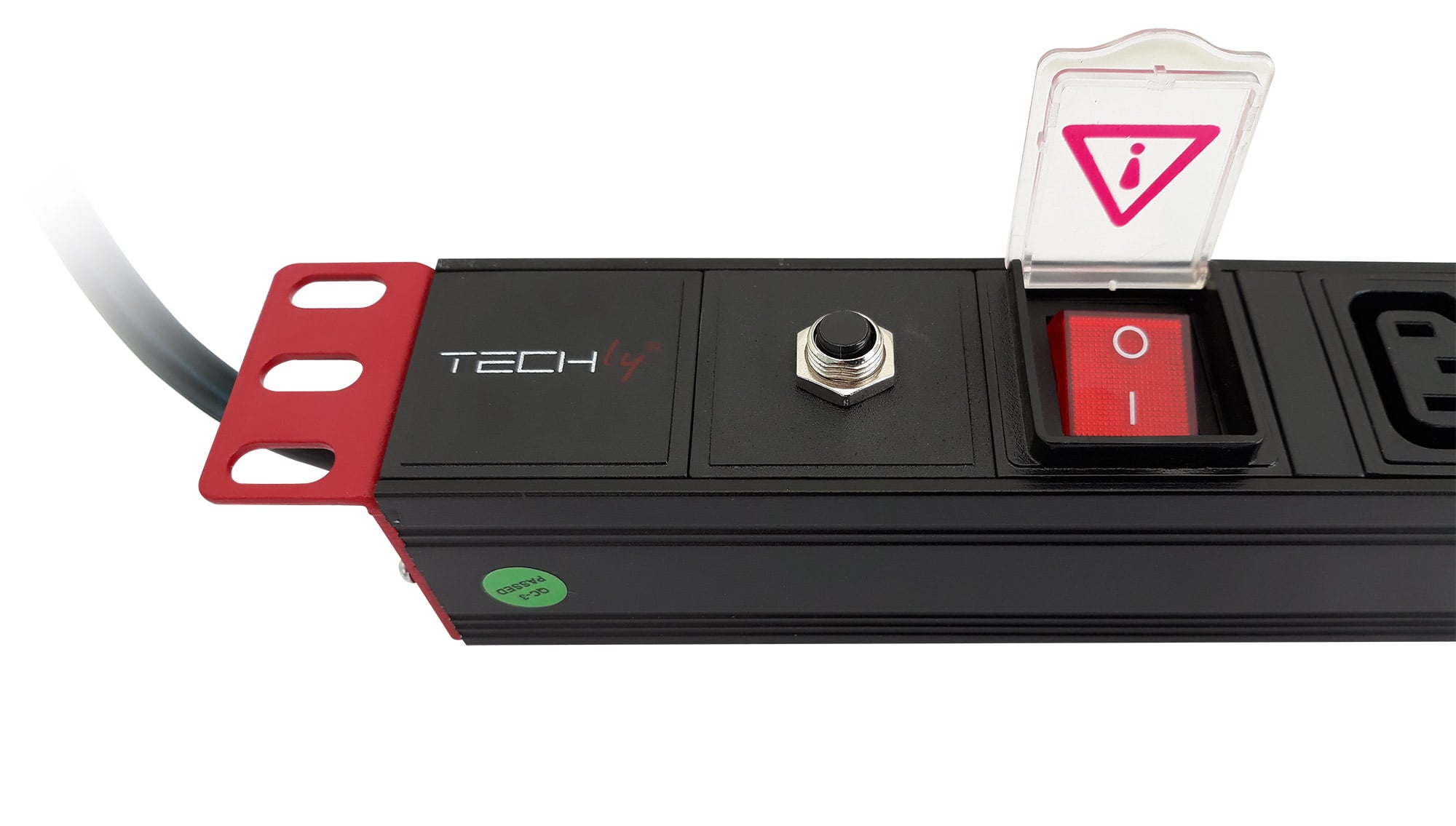 Multipresa 8 Posti C13 da Rack 19'' con Interruttore e Protezione Termica Spina C14 1U - Techly Professional I-CASE STRIP-8C