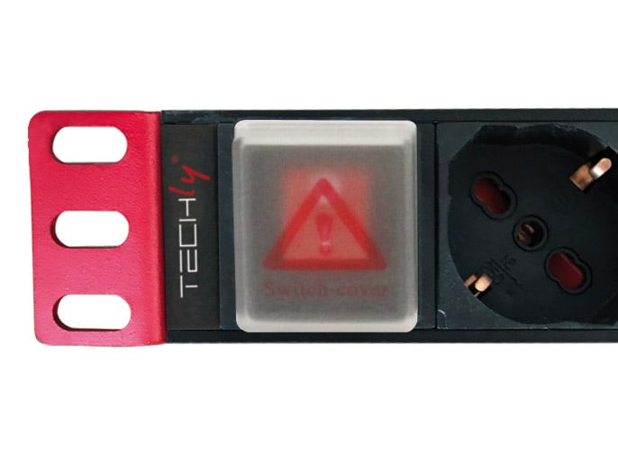 Multipresa 9 Posti da Rack 19'' con Interruttore Spina Italiana 1U - Techly Professional I-CASE STRIP-91U
