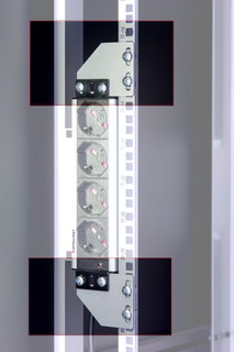 Staffe per Montaggio Verticale su Montanti Rack Silver - Techly Professional I-CASE SUPP-3G1U