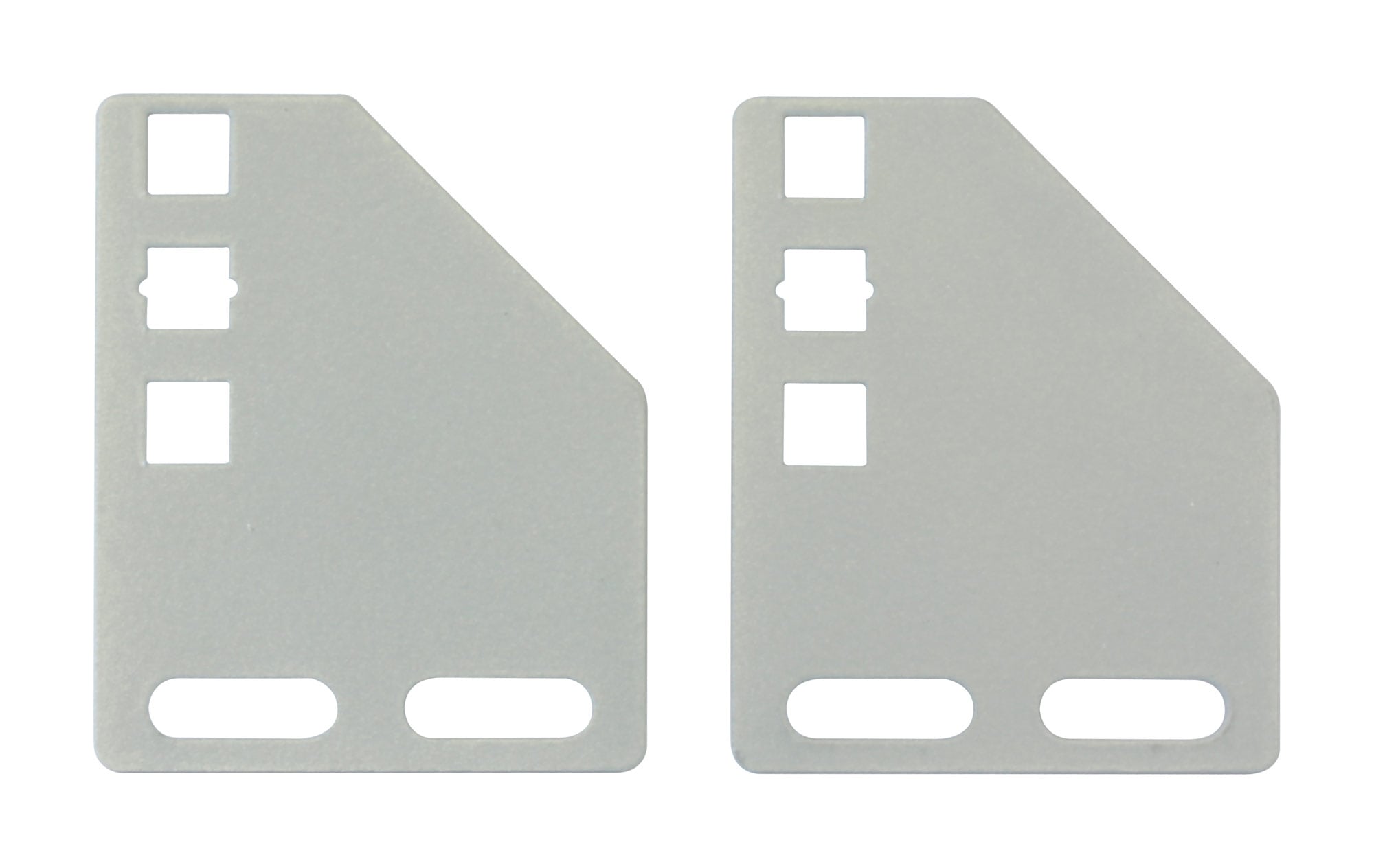 Staffe per Montaggio Verticale su Montanti Rack Silver - Techly Professional I-CASE SUPP-3G1U