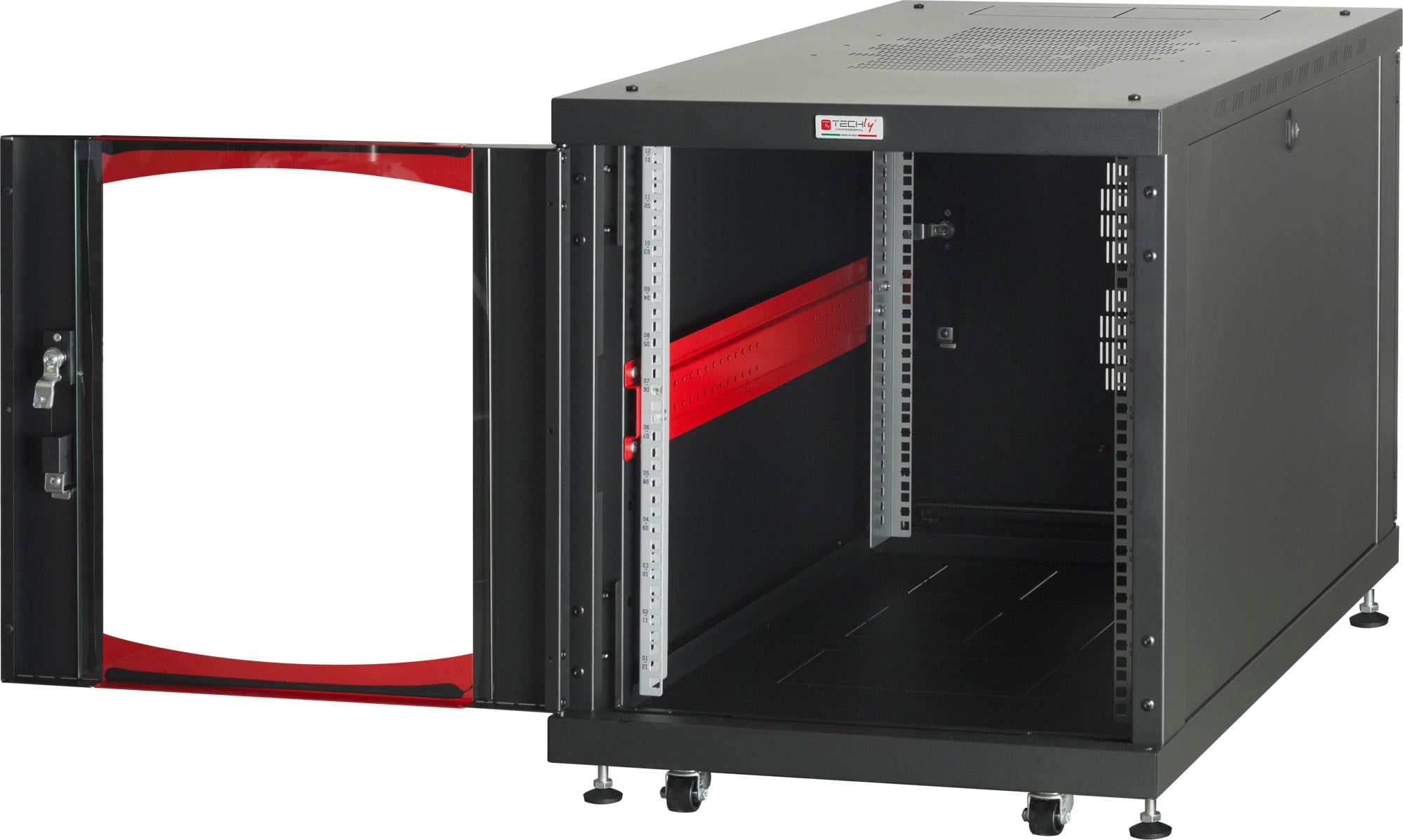 Armadio Server Rack 19'' 600x1000 12 Unità Nero da sotto-scrivania - Techly Professional I-CASE SVR-I1210BK