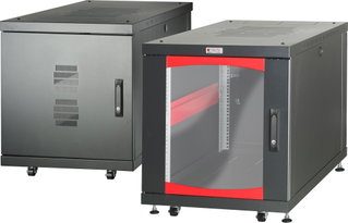 Armadio Server Rack 19" 600x800 12U Nero - Techly Professional I-CASE SVR-I128BK