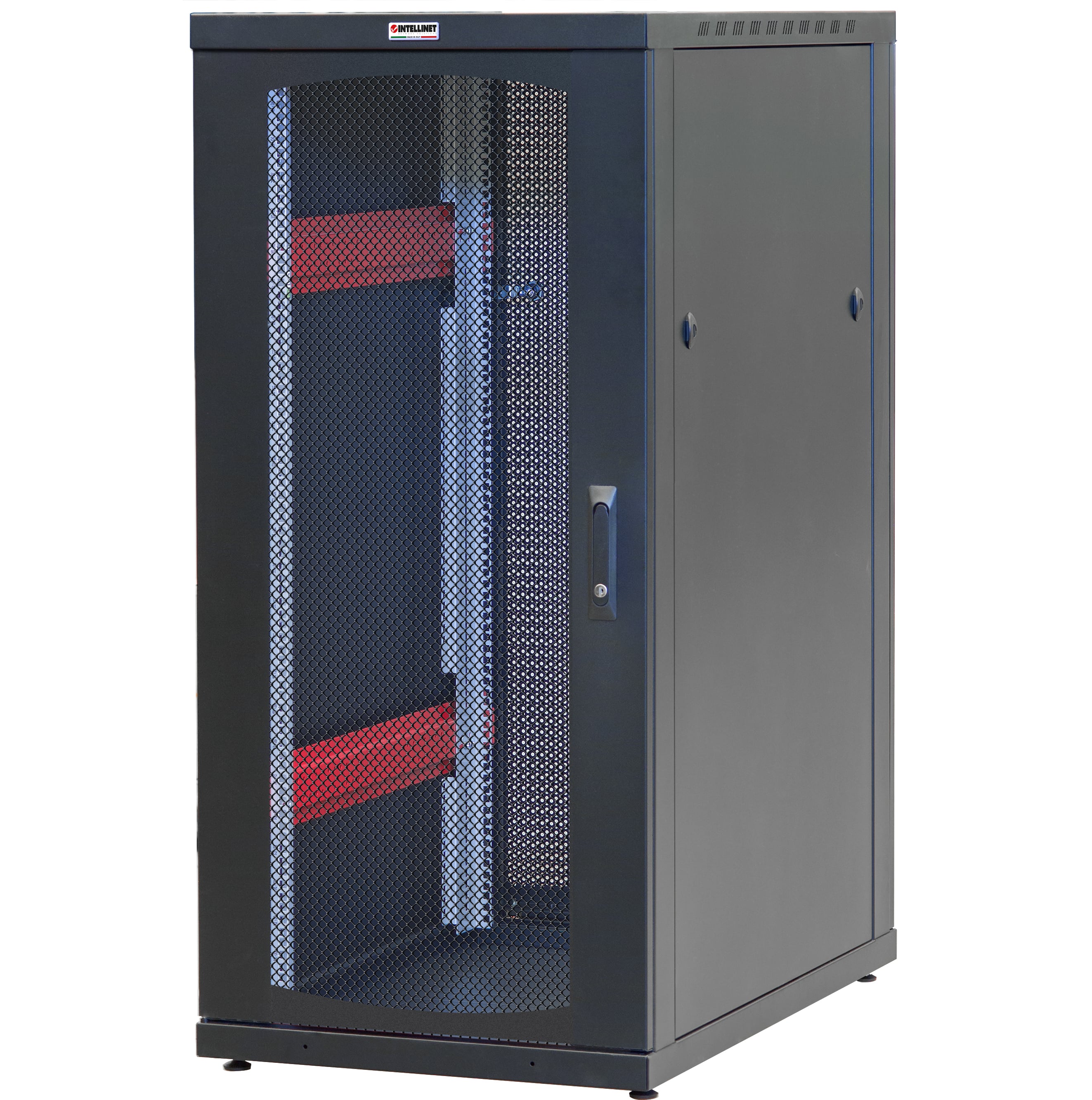 Armadio Server Rack 19'' 600x1000 20 Unita' Nero Grigliato serie IdealNET - Intellinet I-CASE SVR-I206BKV