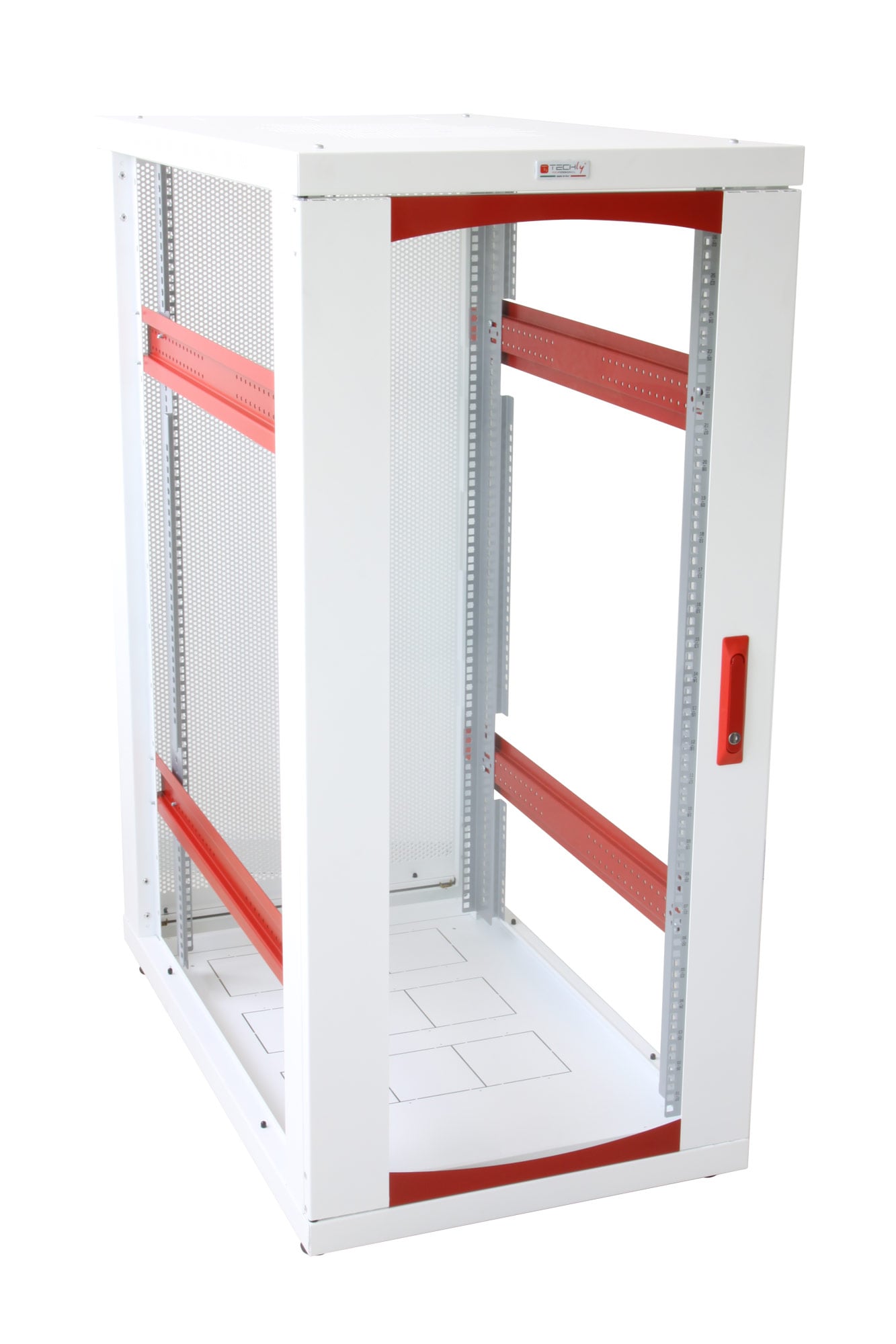 Armadio Server Rack 19'' 600x1000 27 Unita' Bianco serie IdealNET - Techly Professional I-CASE SVR-I276WH7