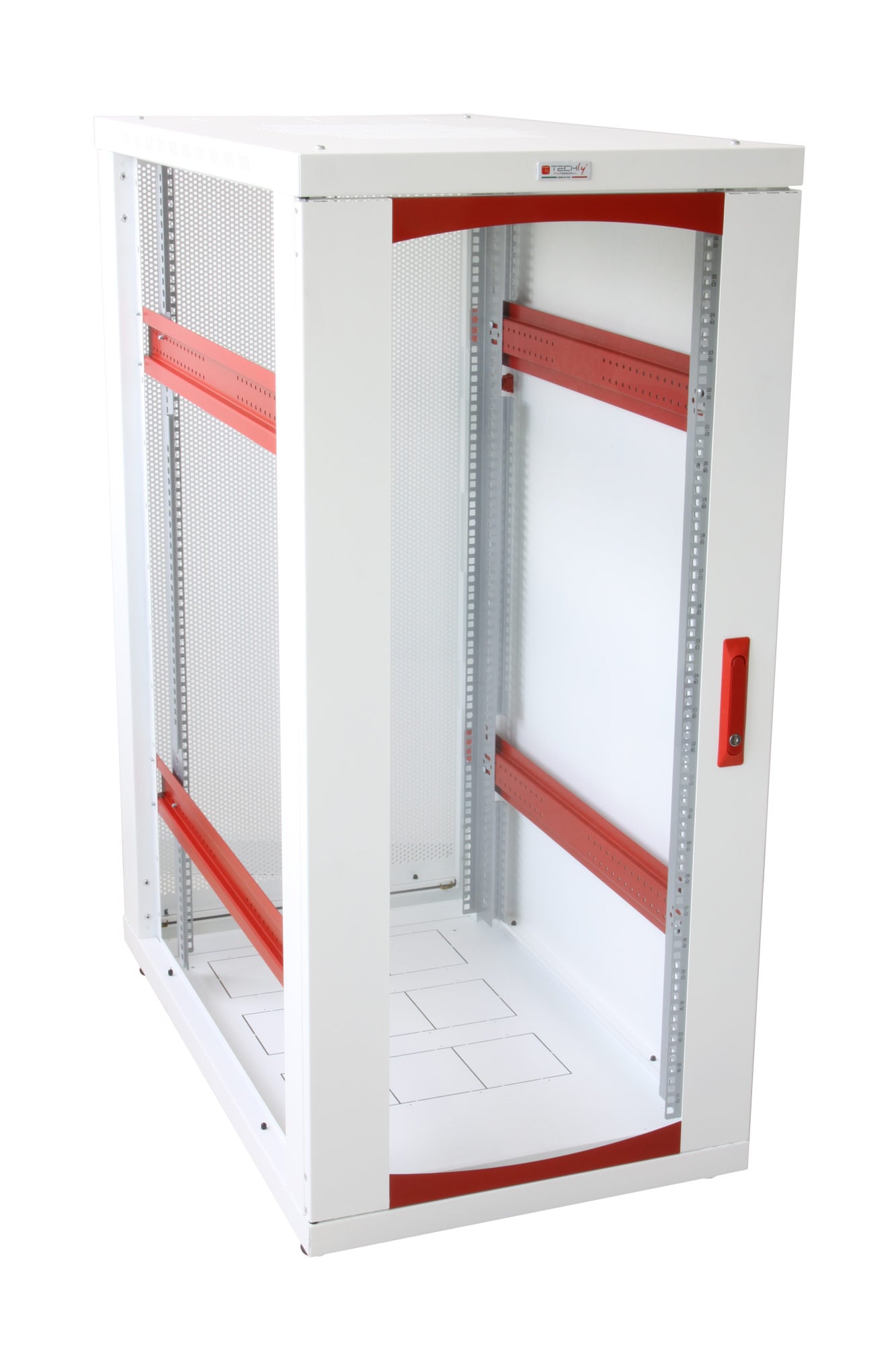 Armadio Server Rack 19'' 600x1000 27 Unita' Bianco serie IdealNET - Techly Professional I-CASE SVR-I276WH7