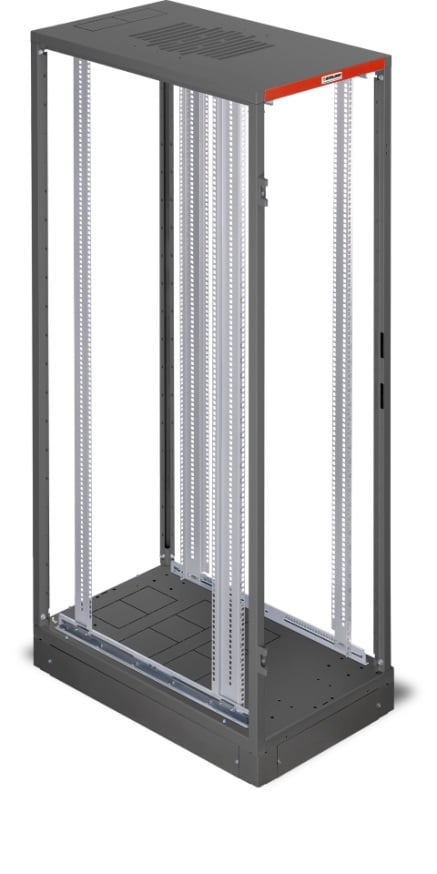 Armadio Server Rack NextGen 1000 19'' 600x1000 42U Nero Open Frame - Intellinet I-CASE SVRP-42LTBL1
