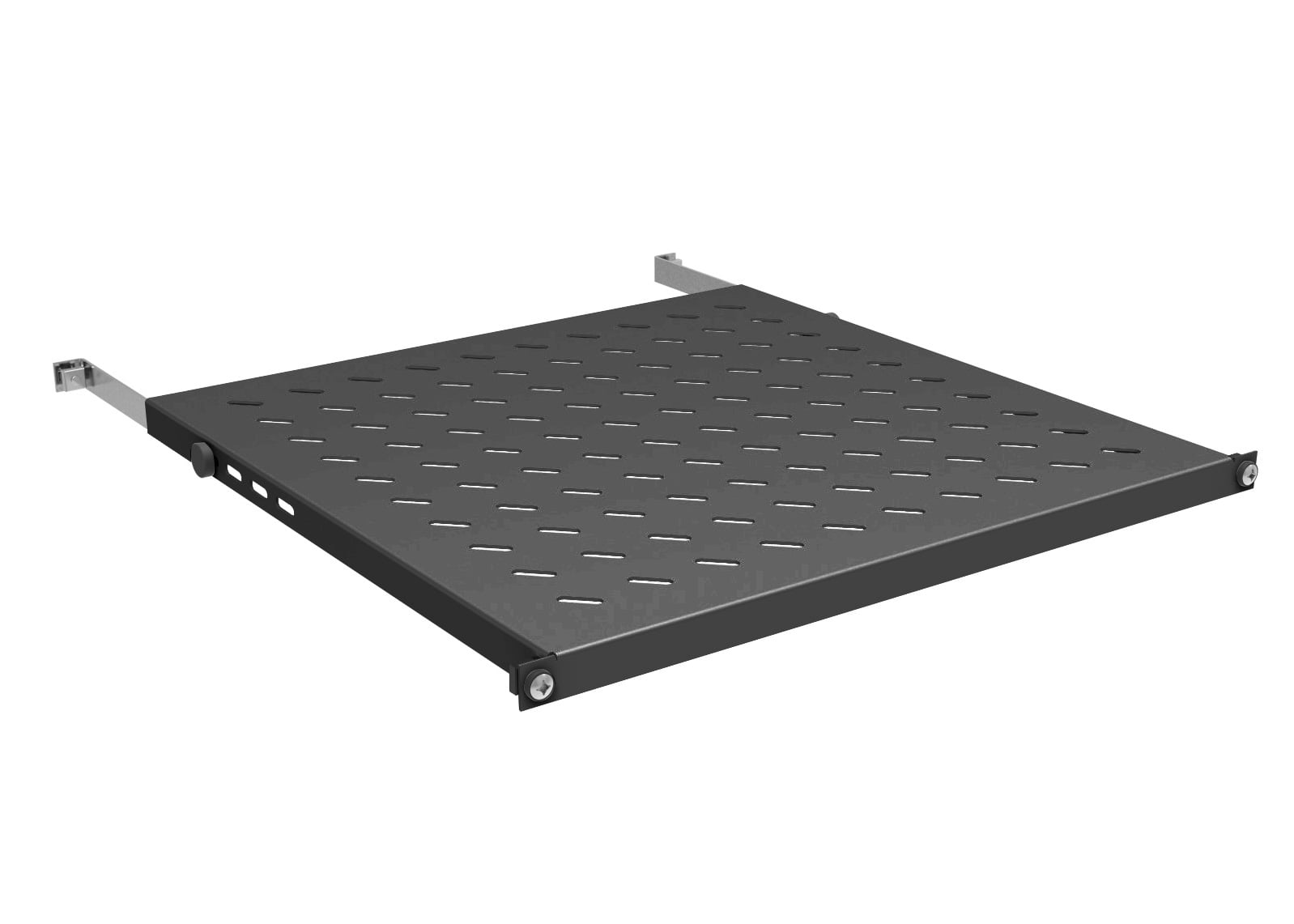 Mensola per Rack 19'' 550-650 mm 0.5U Nero 4 Punti - I-CASE TRAY-0565B