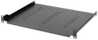 Rack Shelf 19" 350 mm 1U Black 2 points - Intellinet I-CASE TRAY-1-BK