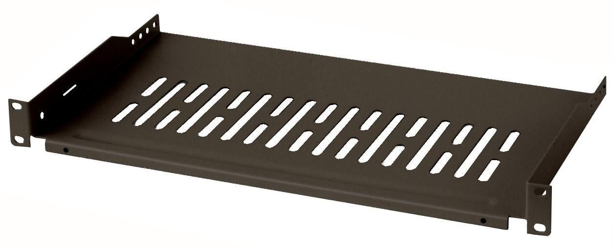 Mensola per Rack 19'' 255 mm 1U Fissaggio su 2 punti Nero - Intellinet I-CASE TRAY-250BK
