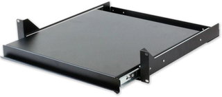 Sliding Shelf for Rack Keyboard Holder 2U Black - Techly Professional I-CASE TRAY-5-BK