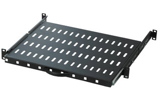 Mensola per Rack 19" 600 mm Estraibile da 1U Nero - Techly Professional I-CASE TRAY-51-BK