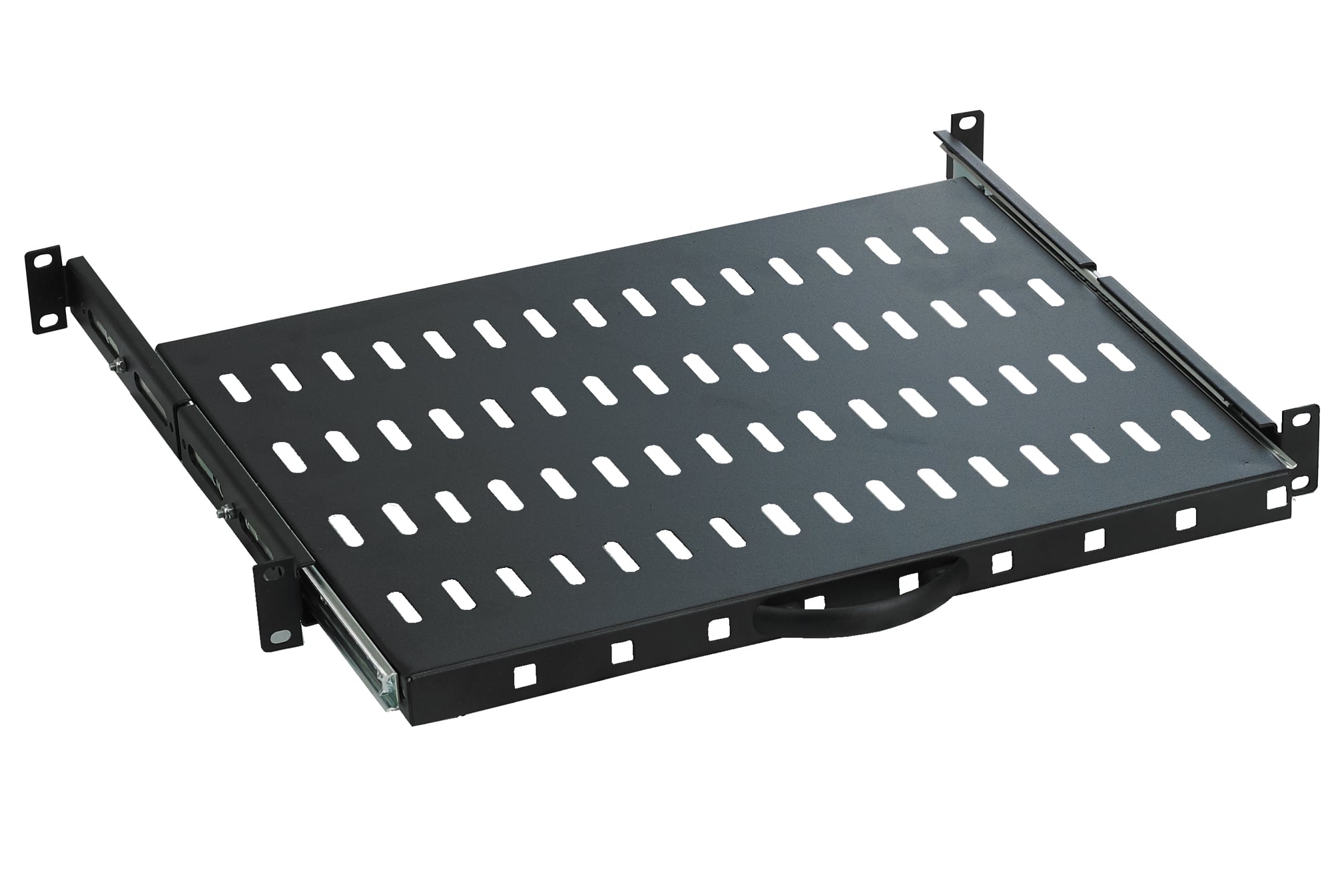 Mensola per Rack 19'' 600 mm Estraibile da 1U Nero - Techly Professional I-CASE TRAY-51-BK