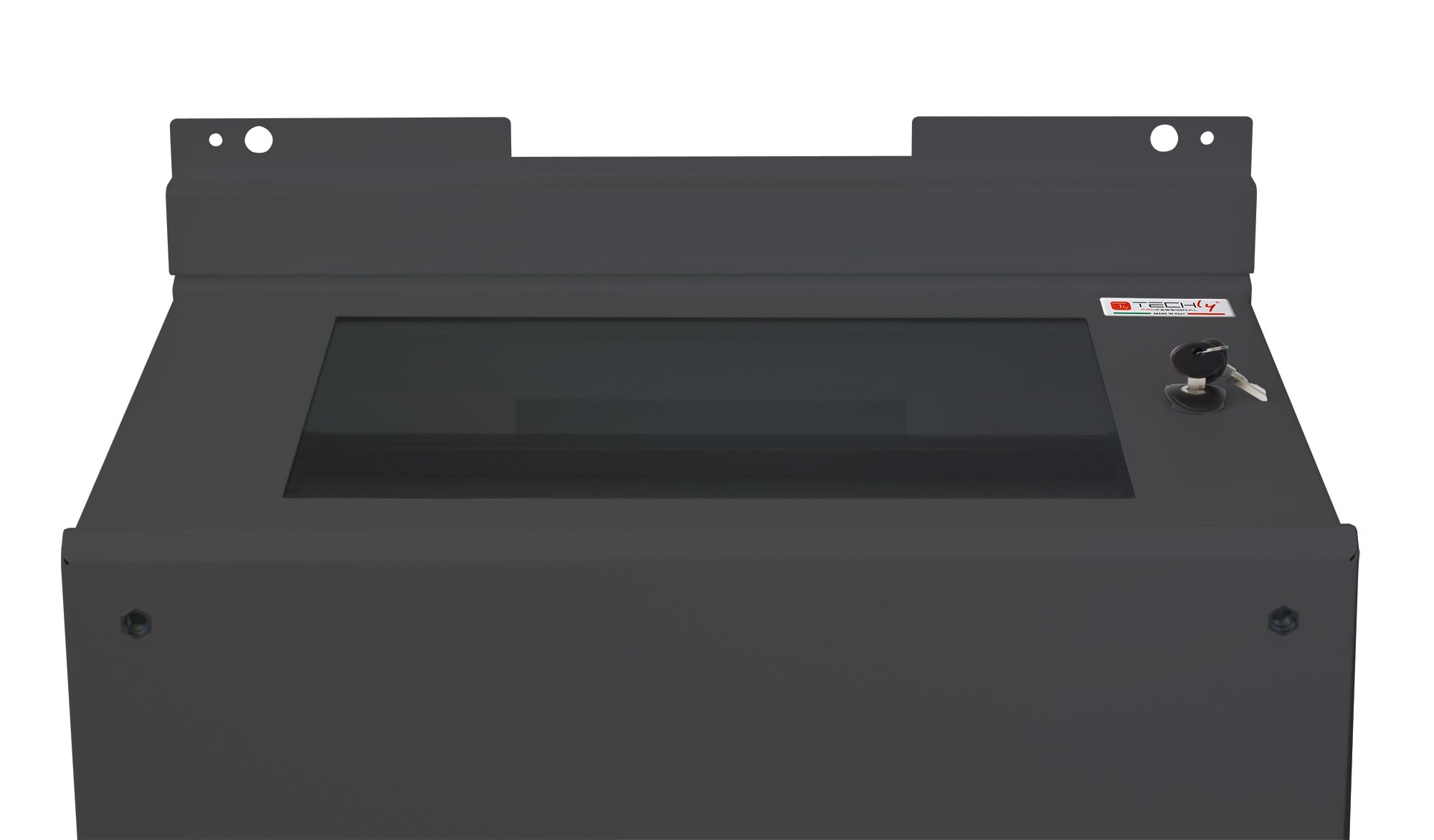 Staffe a Parete per Fissaggio Armadio Serie EE Nero - Techly Professional I-CASE TRAY-EE2008BK