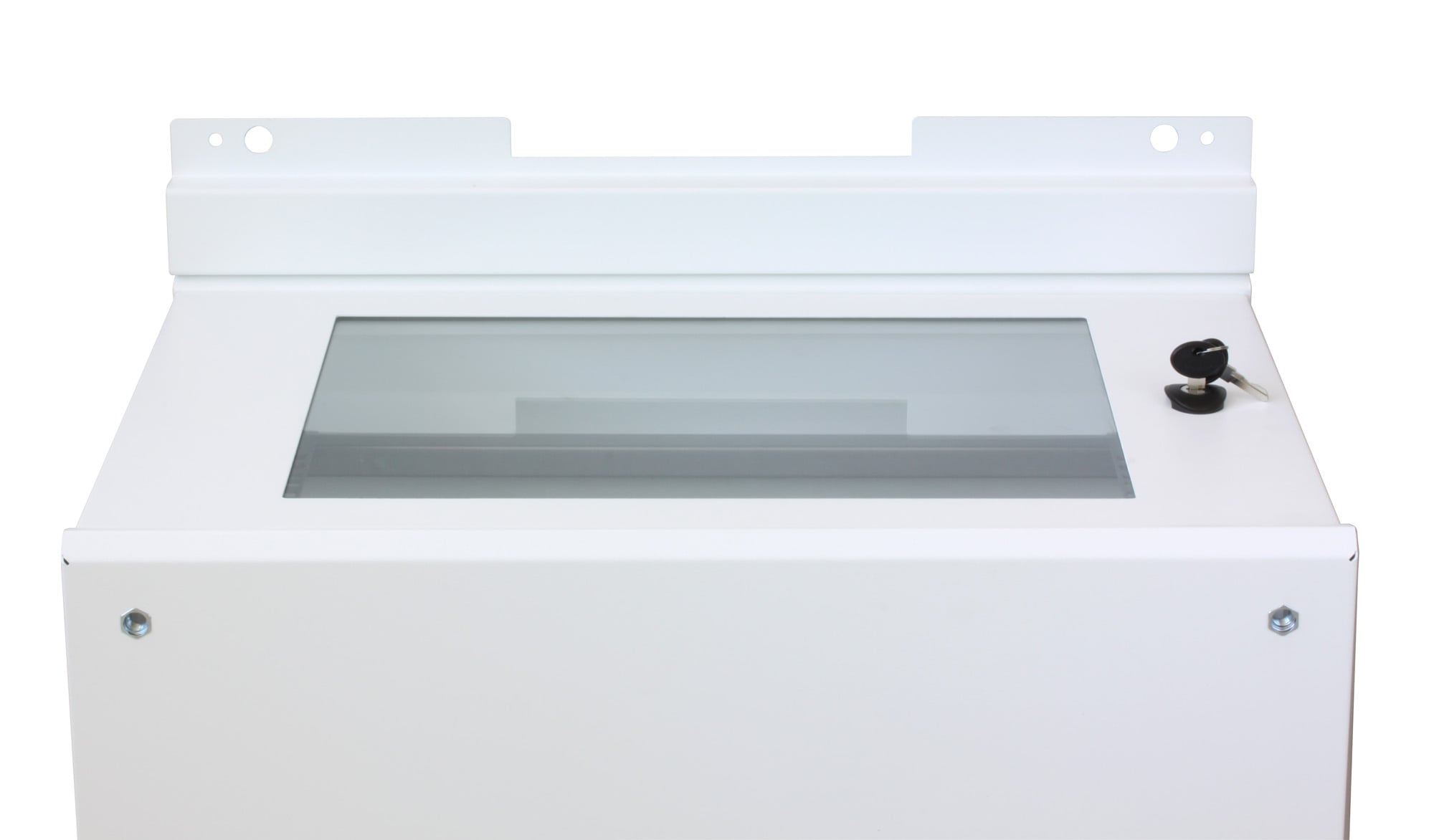 Staffe a Parete per Fissaggio Armadio Serie EE Bianco - Techly Professional I-CASE TRAY-EE2008WH