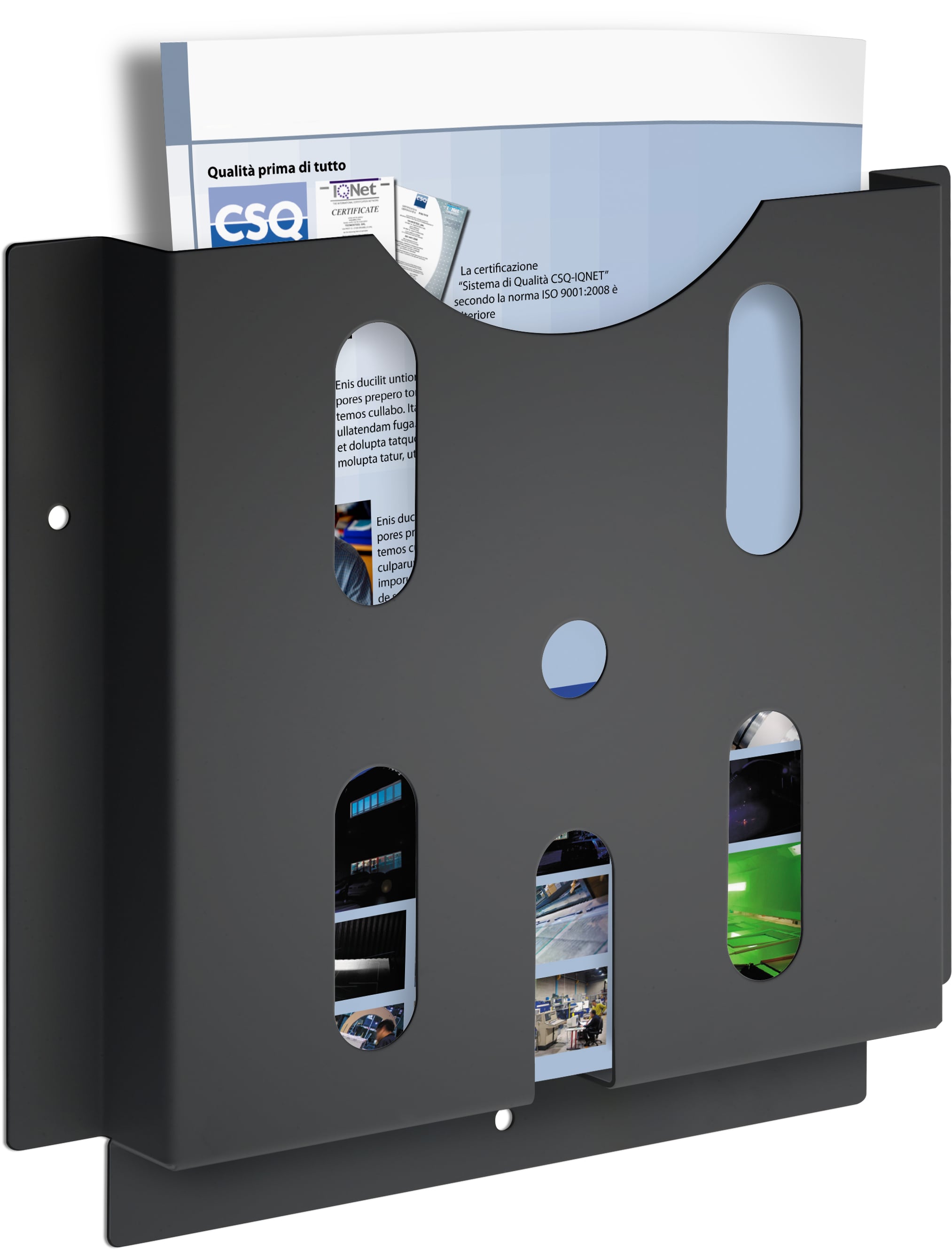 Tasca Porta Documenti per Armadi Rack Nero - Intellinet I-CASE TSC-1-BK