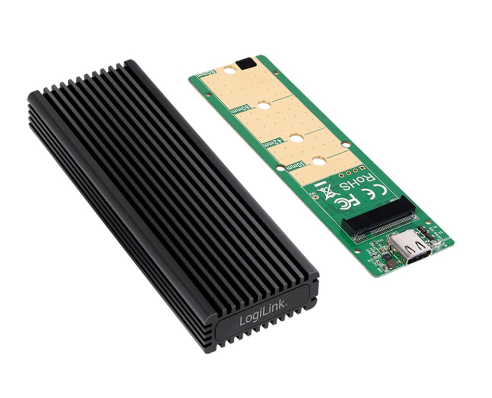Box Esterno SSD USB3.2 Gen 2x1 USB-C™ PCIe NVMe - Logilink I-CASE U322-PCIENV