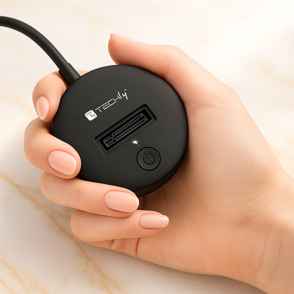 Docking Station M.2 SATA/NVME SSD a USB-C™ - Techly I-CASE USB3-QUICKTY